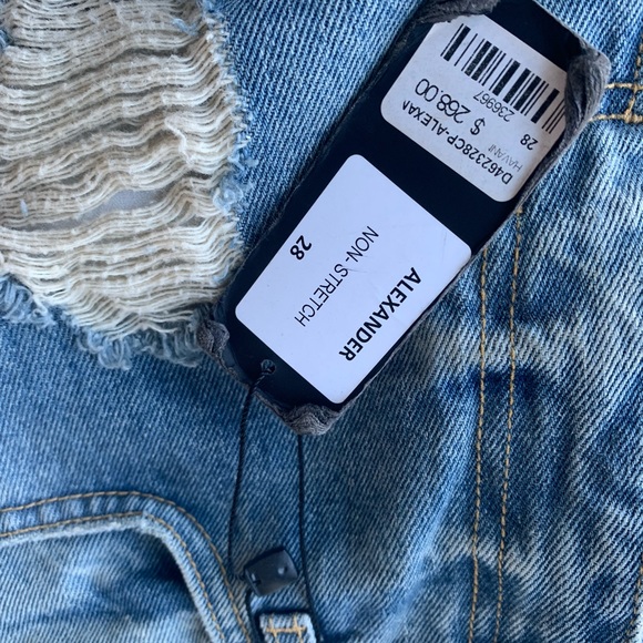 CARMAR BLUE CARGO RIPPED JEANS - Picture 2 of 6